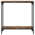 Mesa consola madera de ingeniería roble ahumado 75x30,5x75