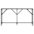 Mesa consola madera de ingeniería gris Sonoma 140x23x75