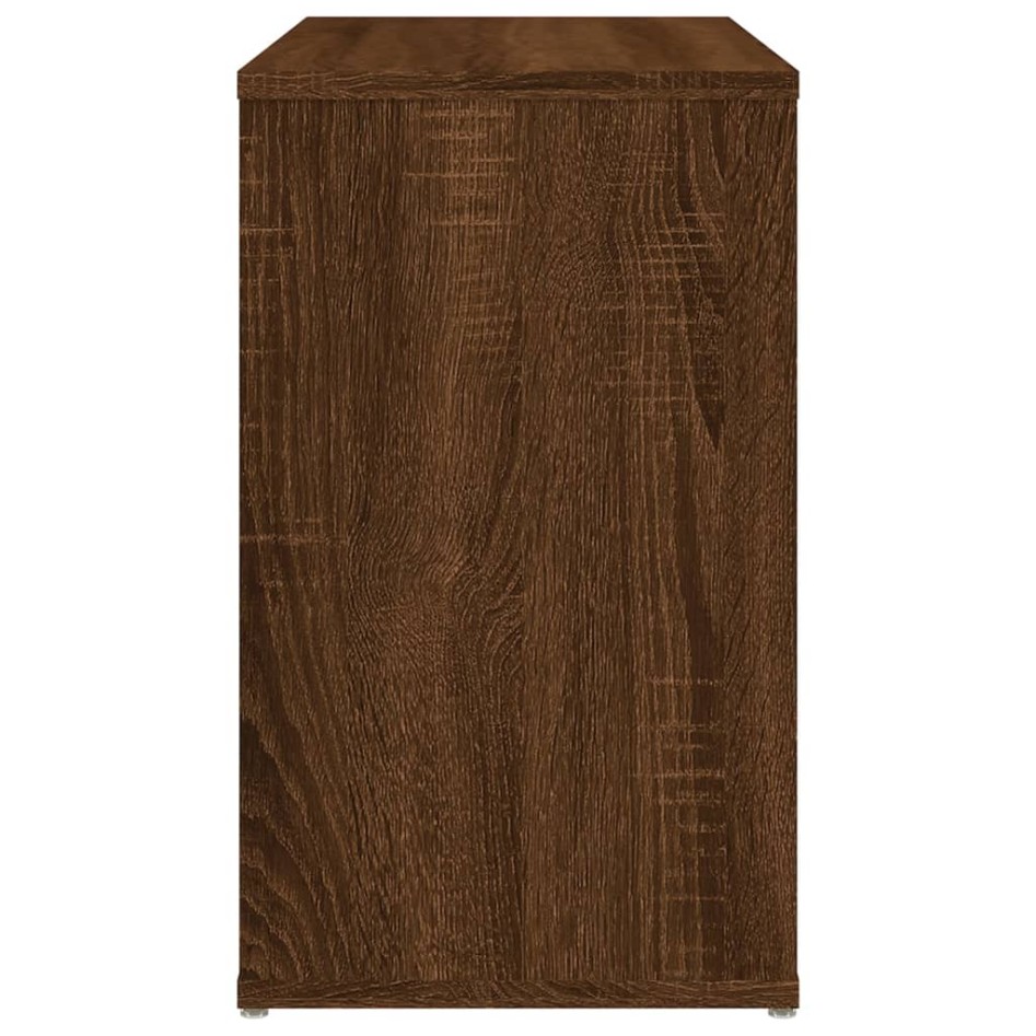Armario auxiliar madera contrachapada marrón roble 60x30x50