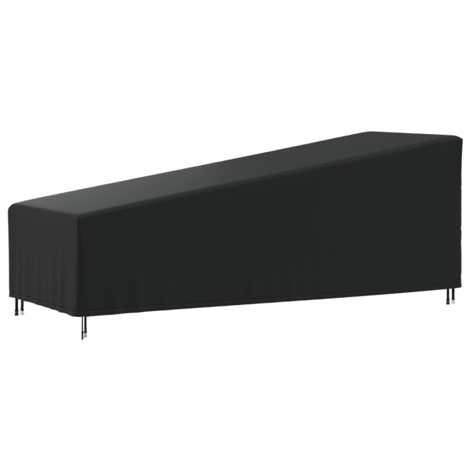 Cubierta para tumbona Oxford 420D negro 210x80x45/75