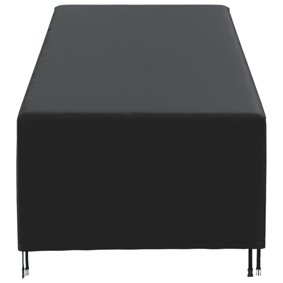 Cubierta para tumbona Oxford 420D negro 210x80x45/75