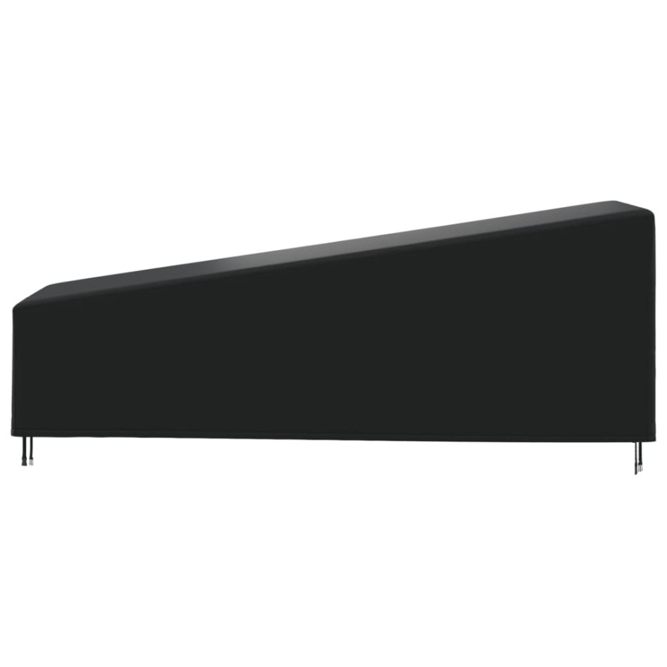 Cubierta para tumbona Oxford 420D negro 210x80x45/75
