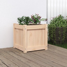 Jardinera madera maciza de pino 40x40x40