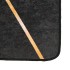 Alfombra lavable antideslizante negro y dorado 120x180