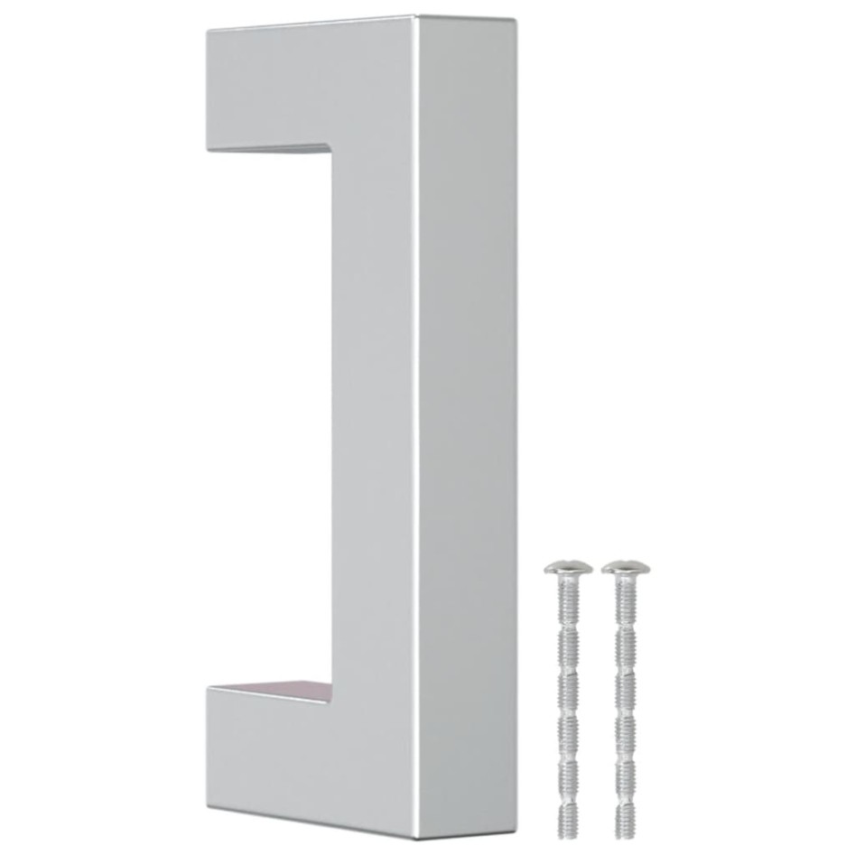 Tiradores para armarios 20 uds acero inoxidable plateado 64