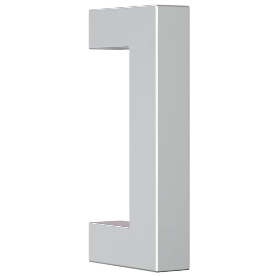 Tiradores para armarios 20 uds acero inoxidable plateado 64