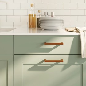 Tiradores para armarios 20 uds acero inoxidable bronce 128