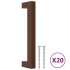 Tiradores para armarios 20 uds acero inoxidable bronce 128