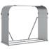 Leñero de acero galvanizado gris claro 120x45x100