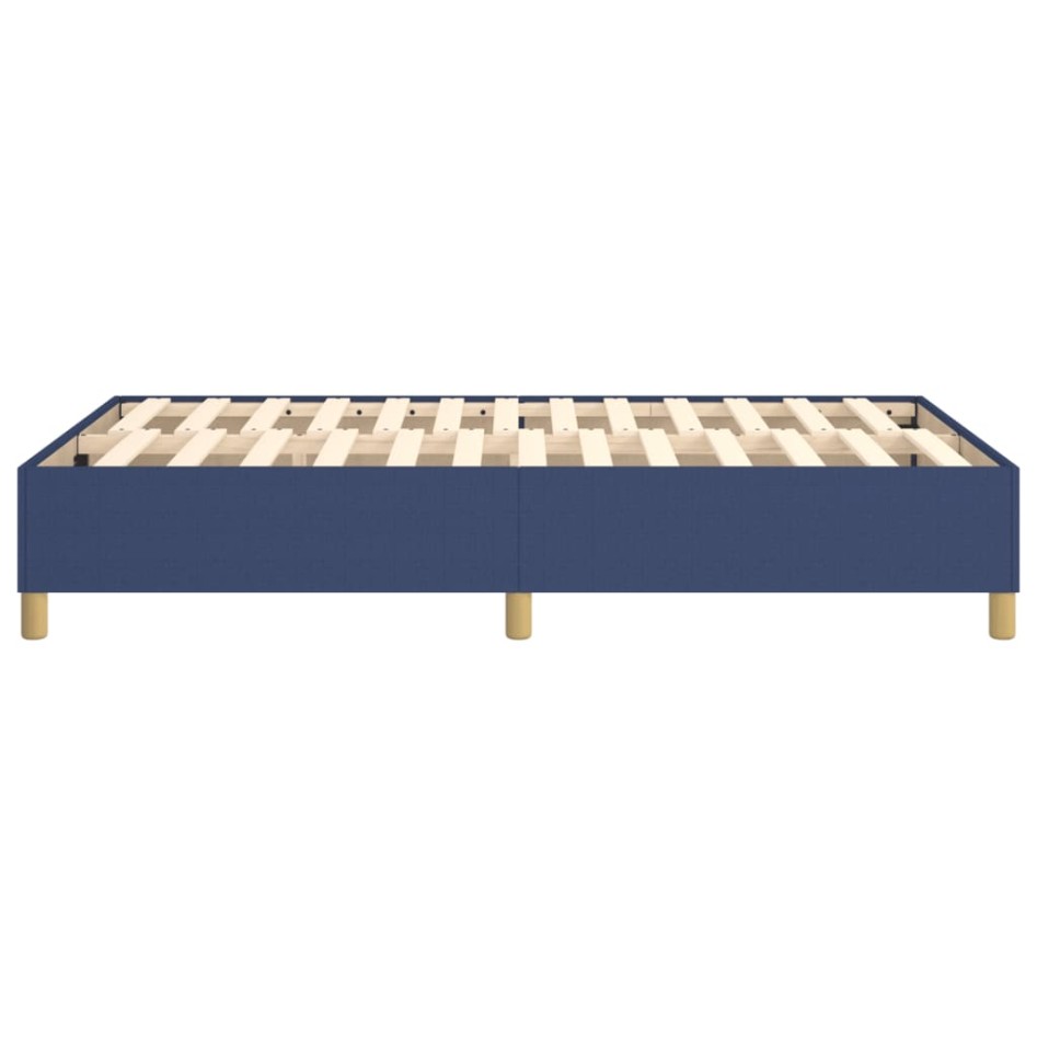 Estructura de cama box spring tela azul 120x200