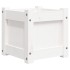 Jardinera de madera maciza de pino blanca 31x31x31