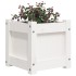 Jardinera de madera maciza de pino blanca 31x31x31
