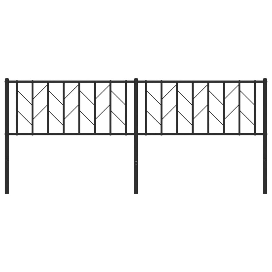 Cabecero de metal negro 200