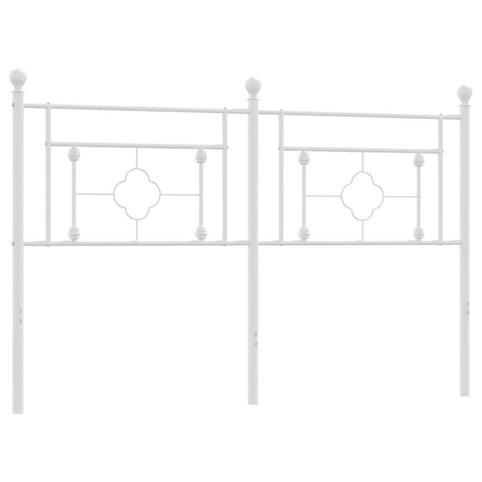 Cabecero de metal blanco 160