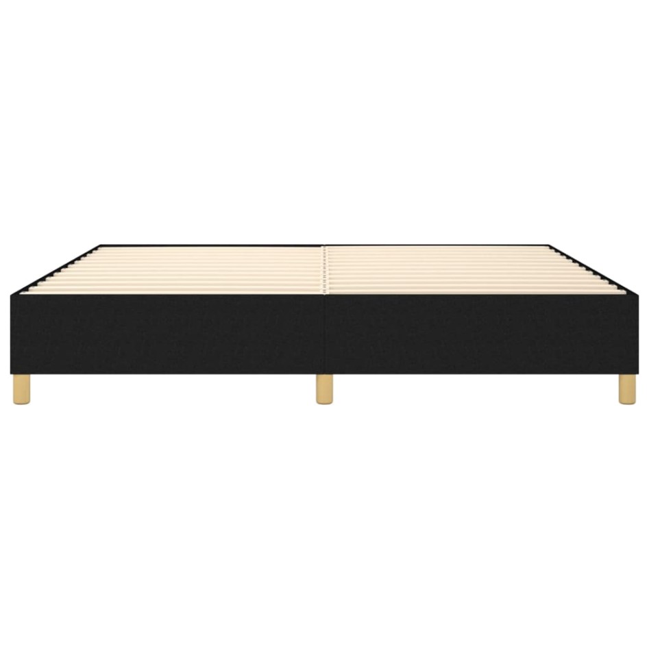 Estructura de cama box spring tela negro 200x200