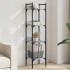 Librería de 4 estantes madera gris Sonoma 35x30x138,5