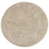 Alfombra pelo largo aspecto brillante ISTAN beige Ø 100