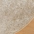 Alfombra pelo largo aspecto brillante ISTAN beige Ø 100