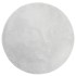 Alfombra de pelo corto suave lavable HUARTE gris Ø 120