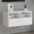Mueble de TV de pared madera de ingeniería blanco 60x30x30