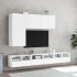 Mueble de TV de pared madera de ingeniería blanco 60x30x30