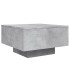Mesa de centro madera de ingeniería gris hormigón 55x55x31