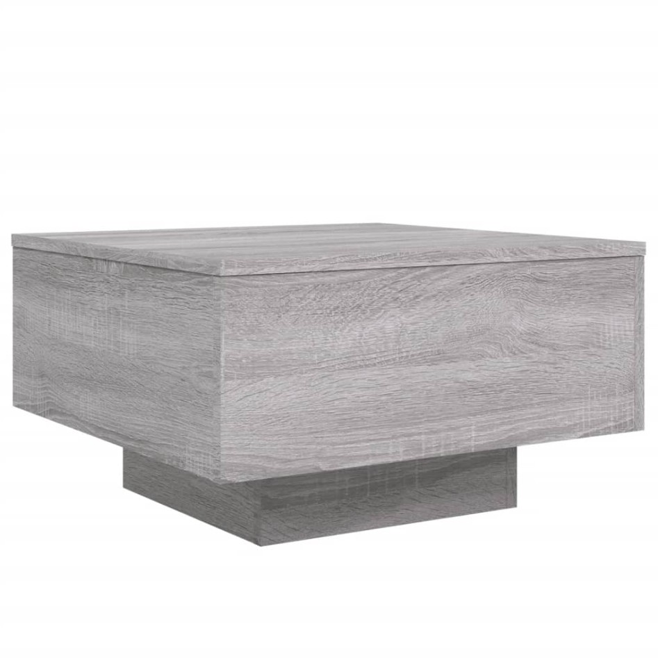 Mesa de centro madera de ingeniería gris Sonoma 55x55x31