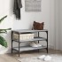Banco zapatero madera de ingeniería gris Sonoma 70x38,5x49
