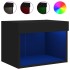 Mesita de noche de pared con luces LED
