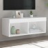 Mueble para TV con luces LED blanco 80x30x30