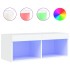 Mueble para TV con luces LED blanco 80x30x30
