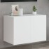 Mueble de TV de pared con luces LED blanco 60x35x41