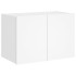 Mueble de TV de pared con luces LED blanco 60x35x41