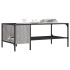 Mesa centro estante madera ingeniería Sonoma gris 100x51x40