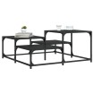 Mesa de centro madera de ingeniería negra 87,5x87,5x40 cm