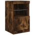 Aparador con luces LED roble ahumado 41x37x67