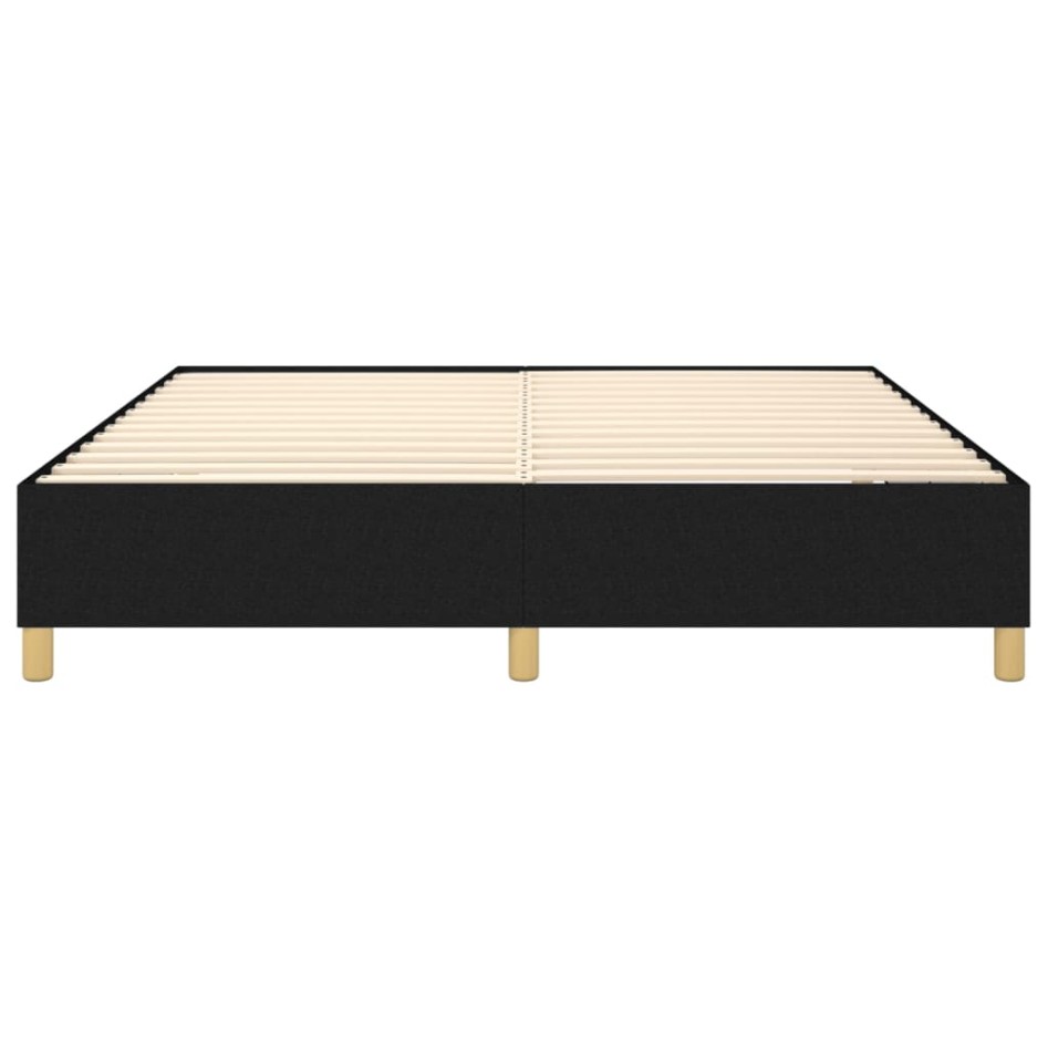 Estructura de cama box spring tela negro 180x200