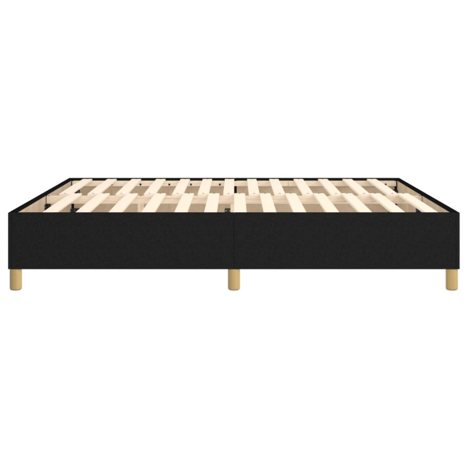 Estructura de cama box spring tela negro 180x200
