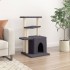 Rascador para gatos con postes de sisal gris oscuro 83,5