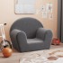 Sofá para niños felpa suave gris