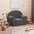 Sofá cama infantil felpa suave gris