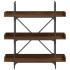 Librería 3 estantes madera ingeniería marrón 100x33x108,5
