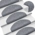 Alfombrillas de escalera autoadhesivas 10 uds gris 65x21x4
