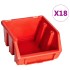 Kit de cajas de almacenaje 32 pzas paneles de pared
