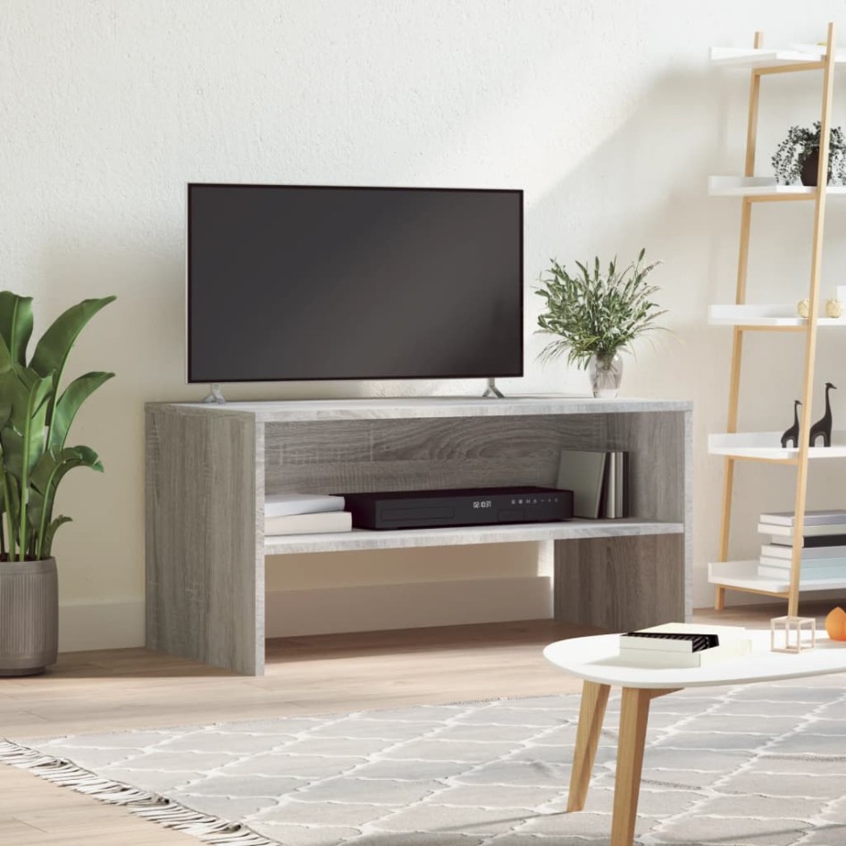 Mueble de TV madera de ingeniería gris Sonoma 80x40x40