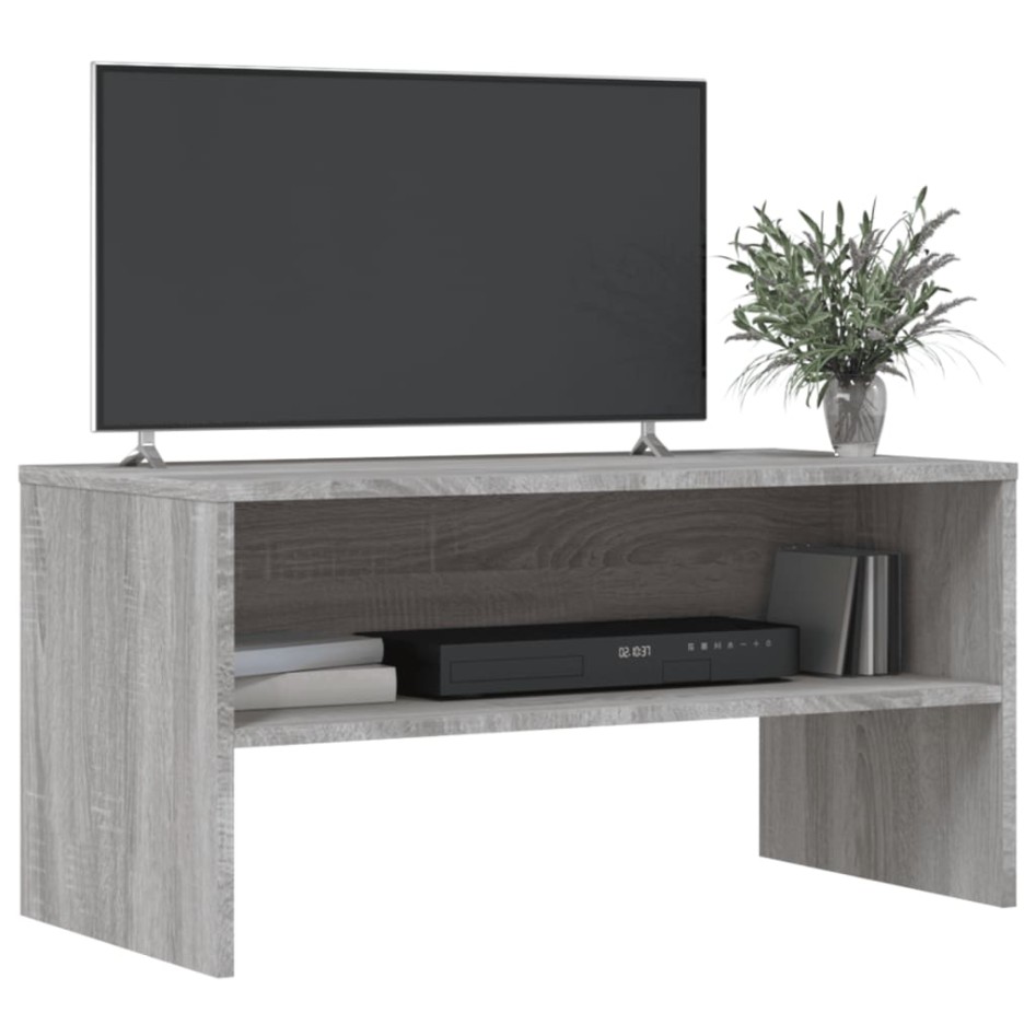 Mueble de TV madera de ingeniería gris Sonoma 80x40x40