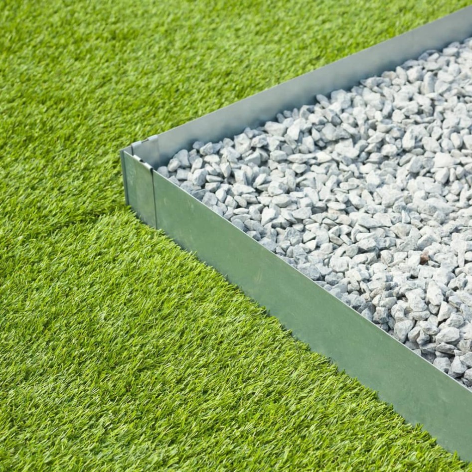 Nature Borduras de jardín 3 uds acero 91,4x10,2