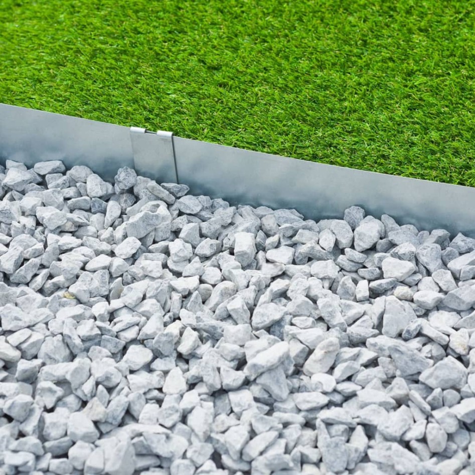 Nature Borduras de jardín 3 uds acero 91,4x10,2