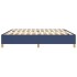 Estructura de cama box spring tela azul 200x200
