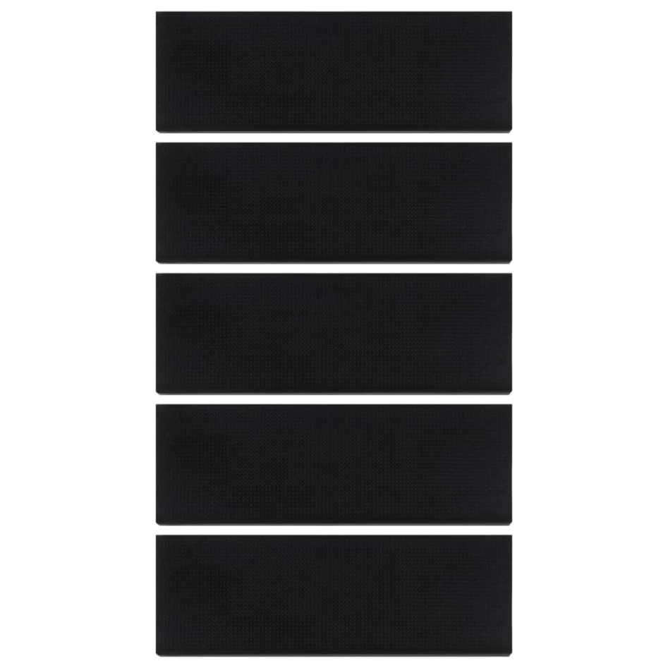 Alfombrillas de escalera de goma 5 uds 25x75